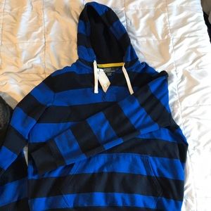 Blue striped Ralph Lauren hoodie